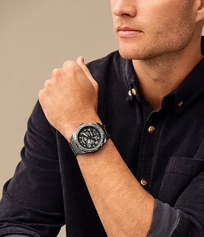 Fossil - Bronson Automatic Smoke Stainless Steel Watch