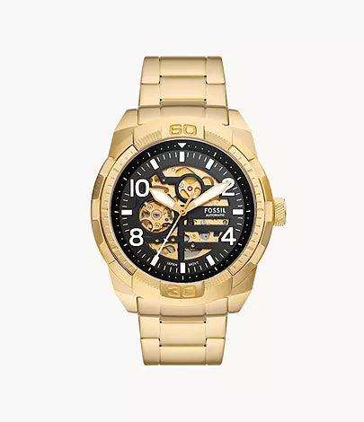 Fossil - Bronson Automatic Gold-Tone Stainless Steel Watch