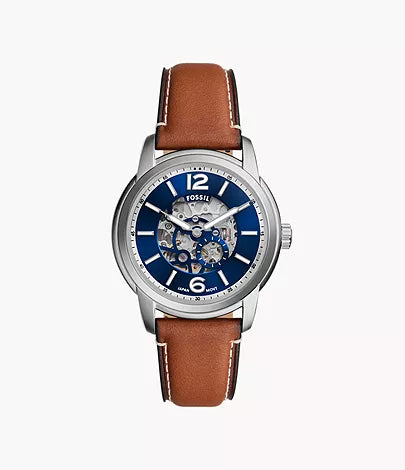 Fossil - Heritage Automatic Brown Leather Watch