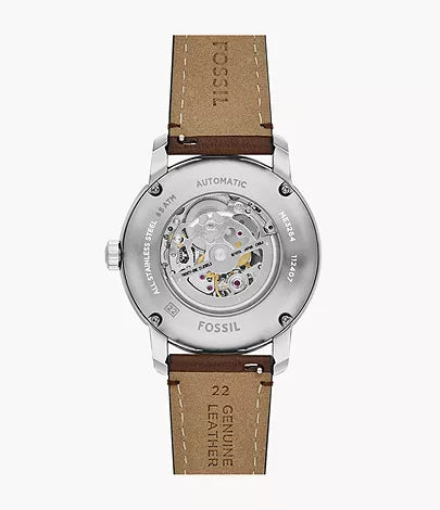 Fossil - Heritage Automatic Brown Leather Watch