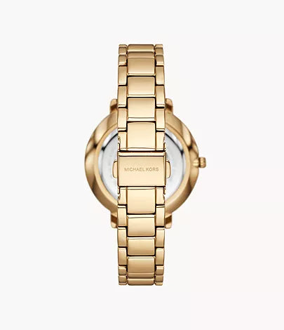 Michael Kors Pyper Three-Hand Gold-Tone Alloy Watch