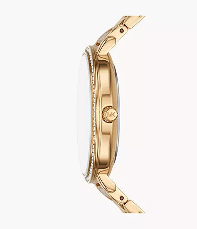 Michael Kors Pyper Three-Hand Gold-Tone Alloy Watch