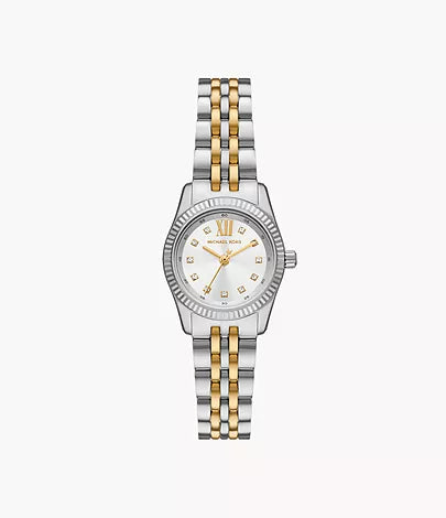 Michael Kors Lexington Three-Hand Two-Tone Stainless Steel Watch