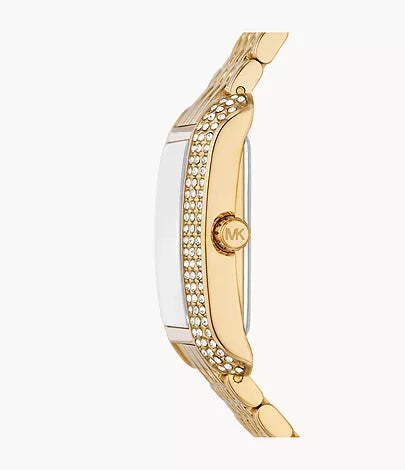 Michael Kors Emery Three-Hand Gold-Tone Stainless Steel Watch