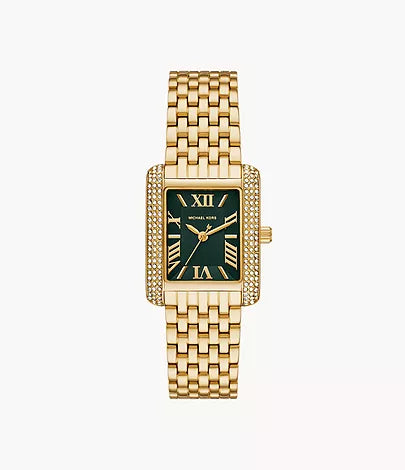 Michael Kors Emery Three-Hand Gold-Tone Stainless Steel Watch
