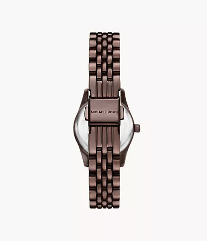 Michael Kors Lexington Three-Hand Chocolate Stainless Steel Watch