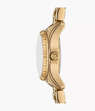 Michael Kors Lexington Three-Hand Gold-Tone Stainless Steel Watch