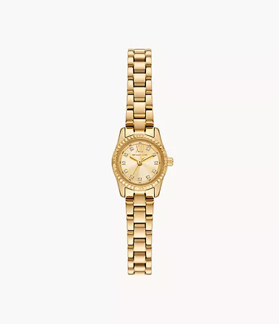 Michael Kors Lexington Three-Hand Gold-Tone Stainless Steel Watch