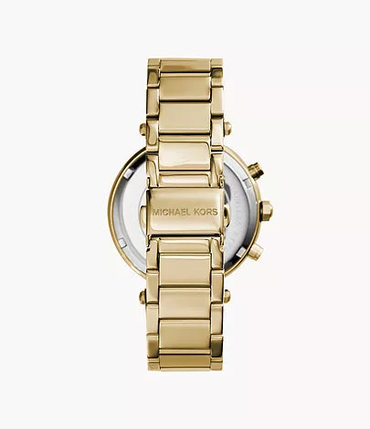 Michael Kors Gold-Tone Glitz Parker Watch