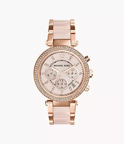 Michael Kors Rose Gold-Tone Parker Watch