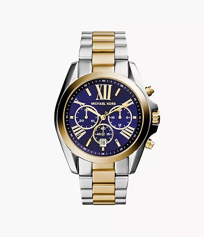 Michael Kors Women's Bradshaw Chronograph Two-Tone Stainless Steel Watch