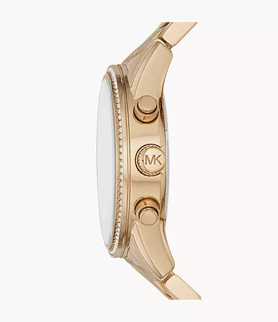Michael Kors Ritz Chronograph Gold-Tone Stainless Steel Watch
