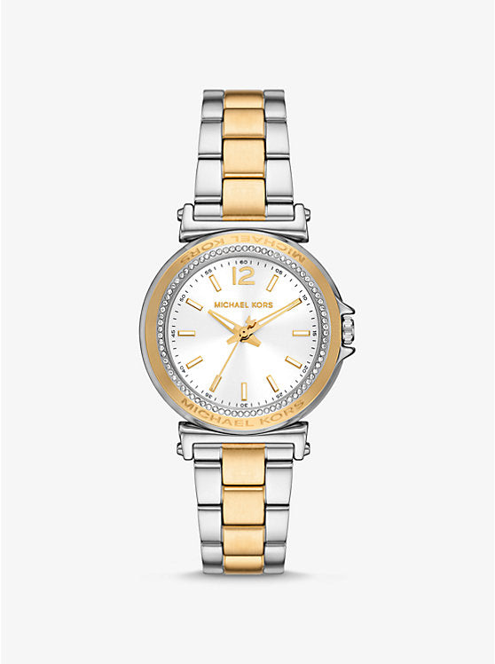 Michael Kors Mini Maren Pavé Two-Tone Watch