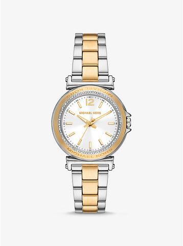 Michael Kors Mini Maren Pavé Two-Tone Watch