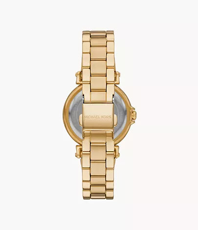 Michael Kors Maren Three-Hand Gold-Tone Stainless Steel Watch
