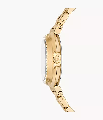 Michael Kors Maren Three-Hand Gold-Tone Stainless Steel Watch