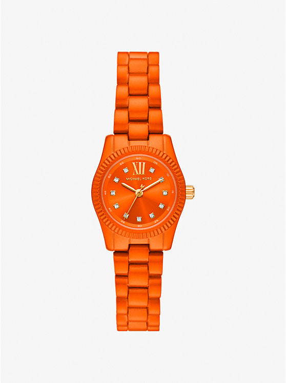 Michael Kors Petite Lexington Orange-Tone Watch