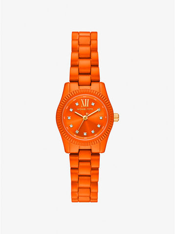 Michael Kors Petite Lexington Orange-Tone Watch