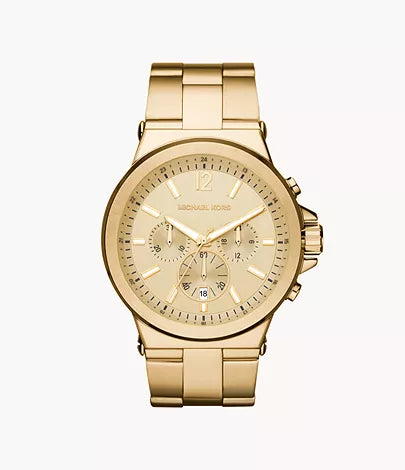 Michael Kors Dylan Chronograph Gold-Tone Steel Watch
