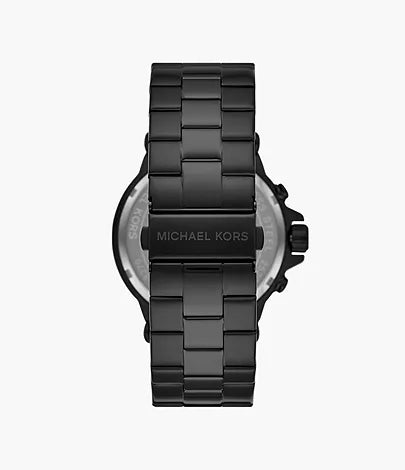 Michael Kors Dylan Chronograph Black Stainless Steel Watch