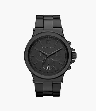 Michael Kors Dylan Chronograph Black Stainless Steel Watch