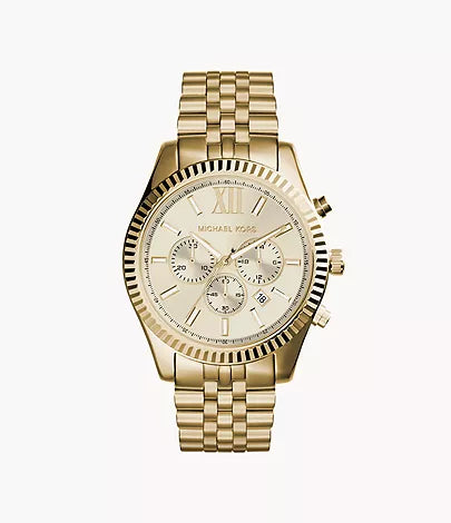 Michael Kors Men's Gold-Tone Lexington Watch