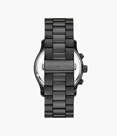 Michael Kors Runway Chronograph Black Stainless Steel Watch
