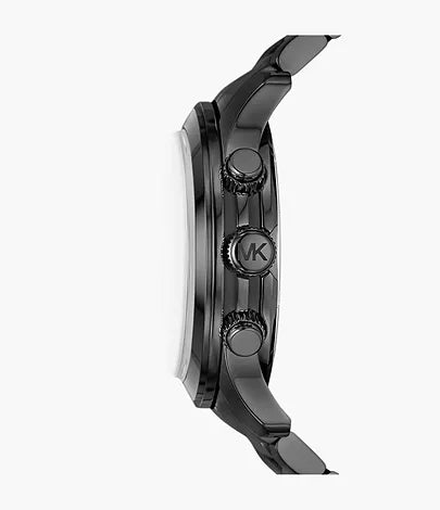 Michael Kors Runway Chronograph Black Stainless Steel Watch