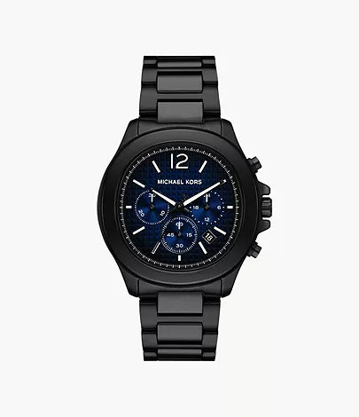 Michael Kors Sage Chronograph Black Stainless Steel Watch