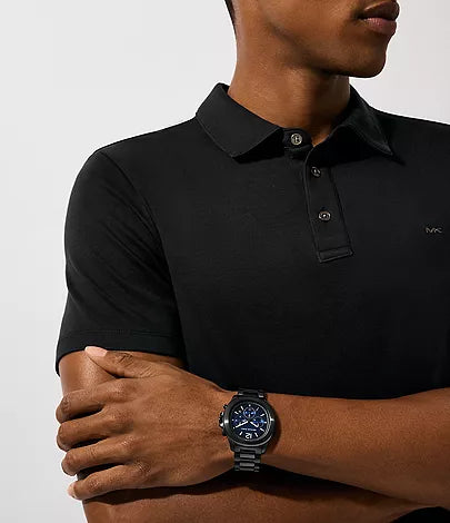 Michael Kors Sage Chronograph Black Stainless Steel Watch