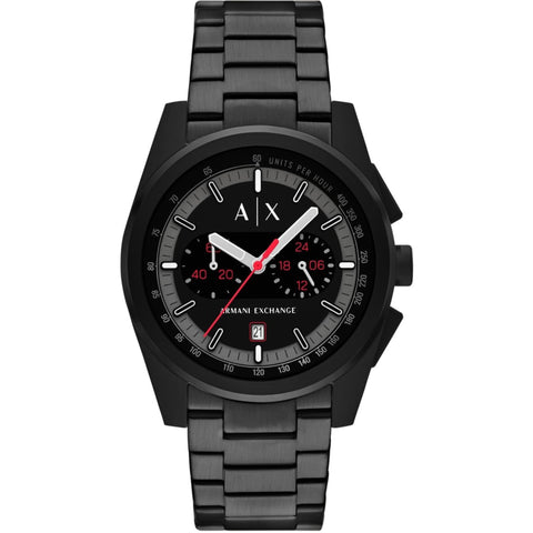 Armani Exchange Parker Chronograph Black Dial Stainless Steel Strap Men’s Watch AX2864