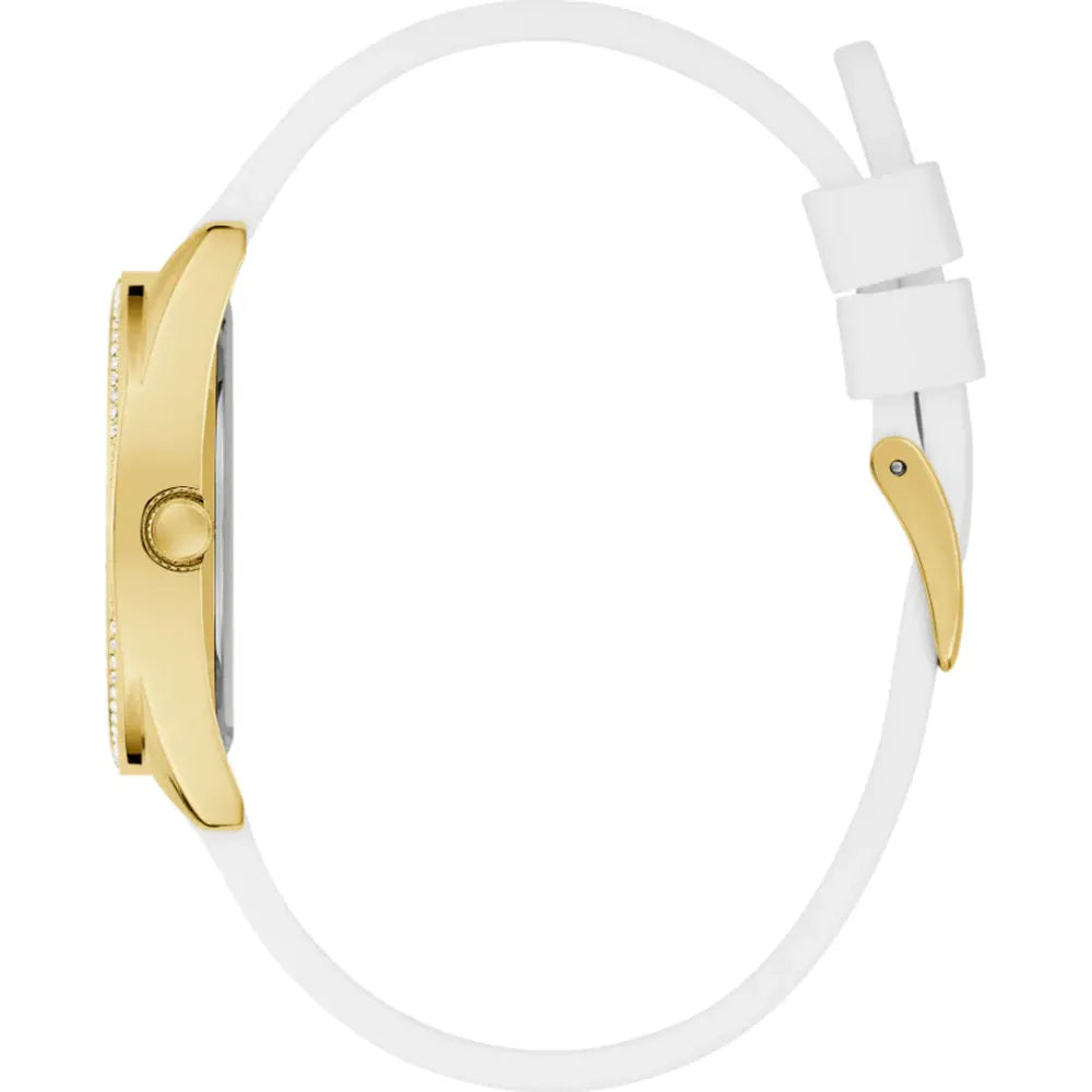 Guess Womens White Analog Watch Box Set GW0691L2