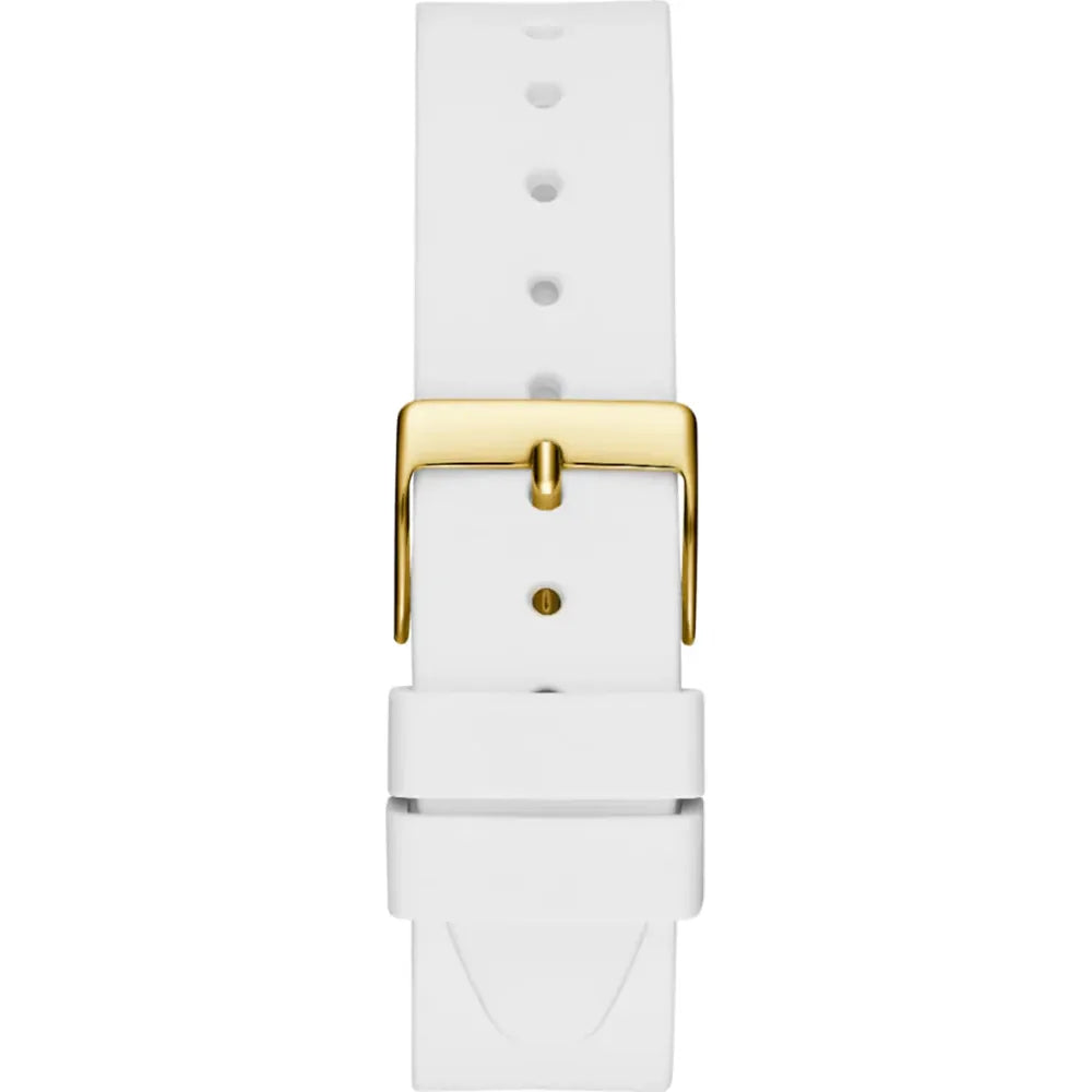 Guess Womens White Analog Watch Box Set GW0691L2