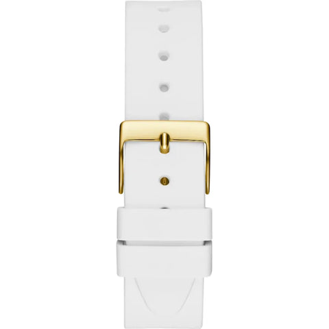 Guess Womens White Analog Watch Box Set GW0691L2