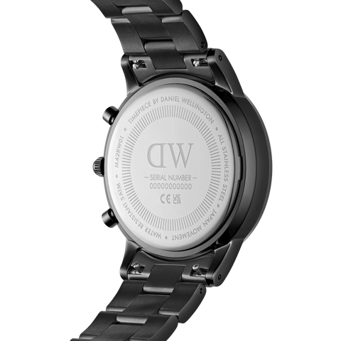 Daniel Wellington - Iconic Chronograph Watch Link Onyx B - Black