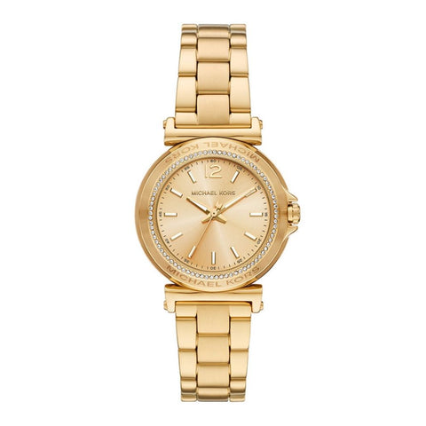 Michael Kors Maren Three-Hand Gold-Tone Stainless Steel Watch