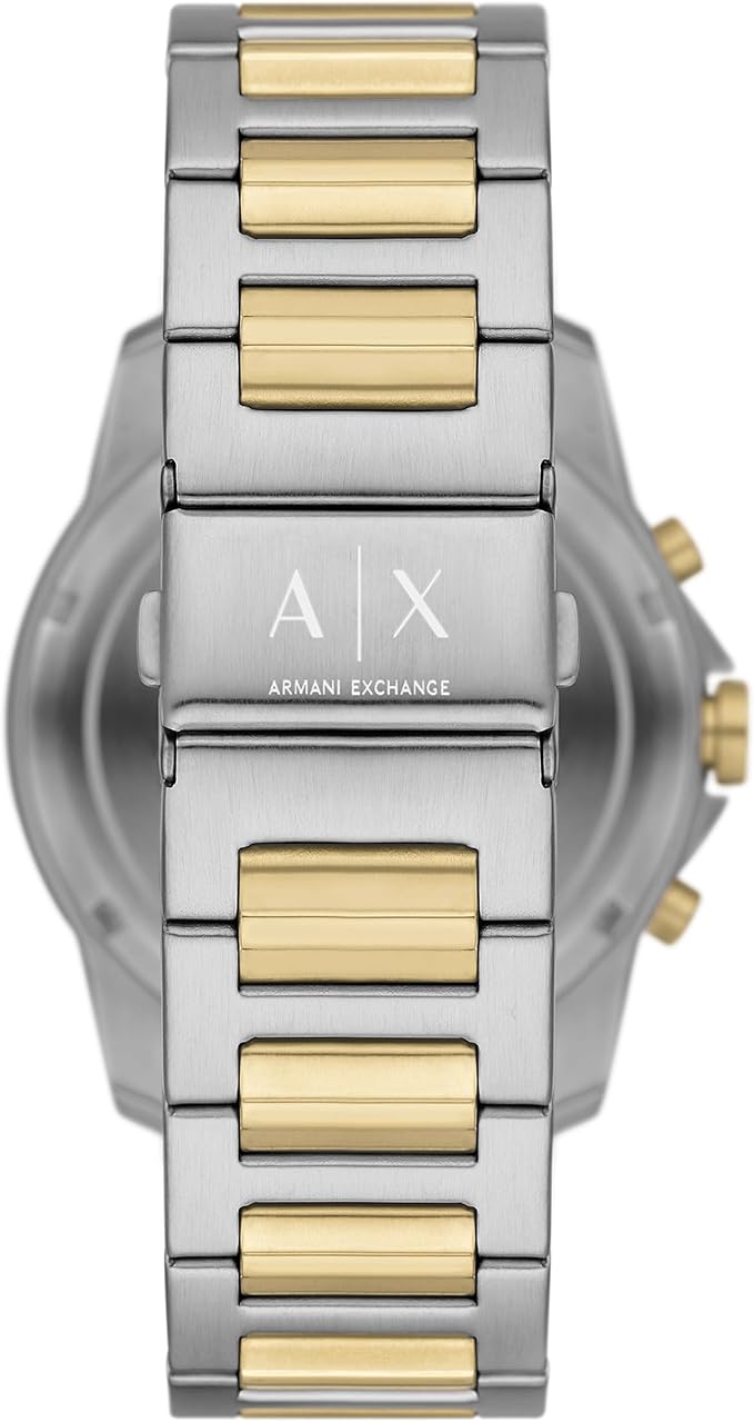 Armani Exchange Chronograph Dress Watch for Men with Stainless Steel, Silicone or Leather Band thumbnail 4