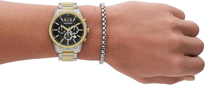 Armani Exchange Chronograph Dress Watch for Men with Stainless Steel, Silicone or Leather Band thumbnail 5