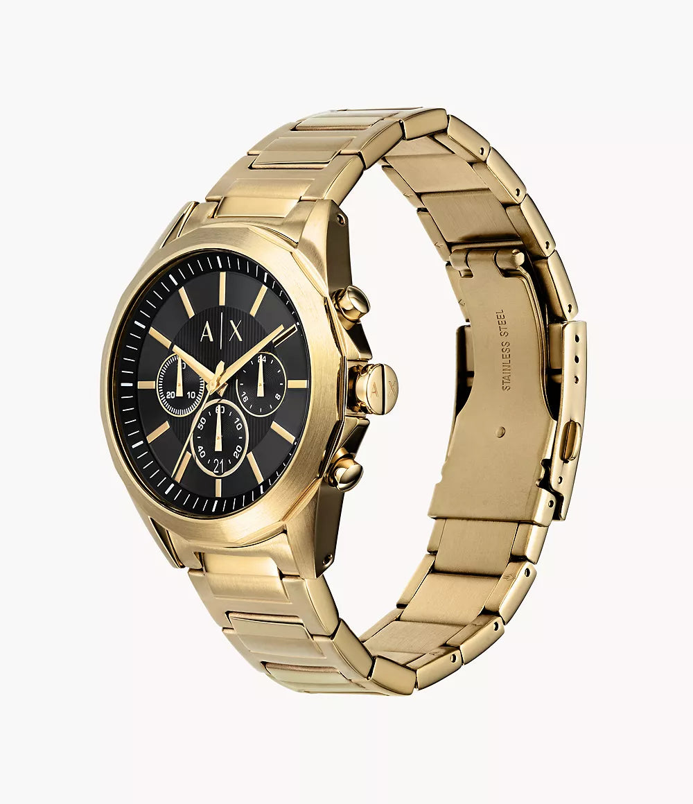 Armani Exchange Chronograph Gold-Tone Stainless Steel Watch thumbnail 4