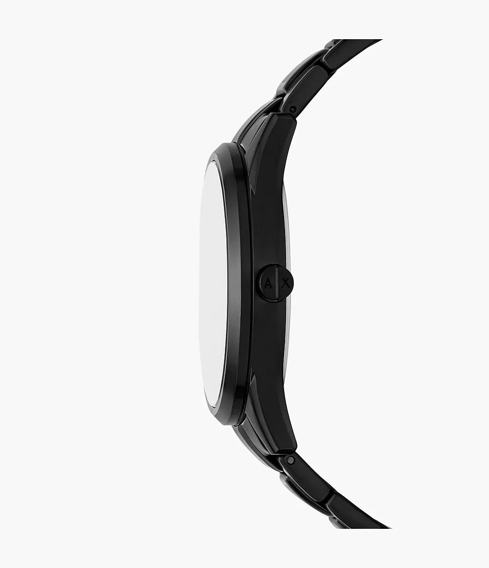 Armani Exchange Multifunction Black Stainless Steel Watch and Necklace Set thumbnail 4