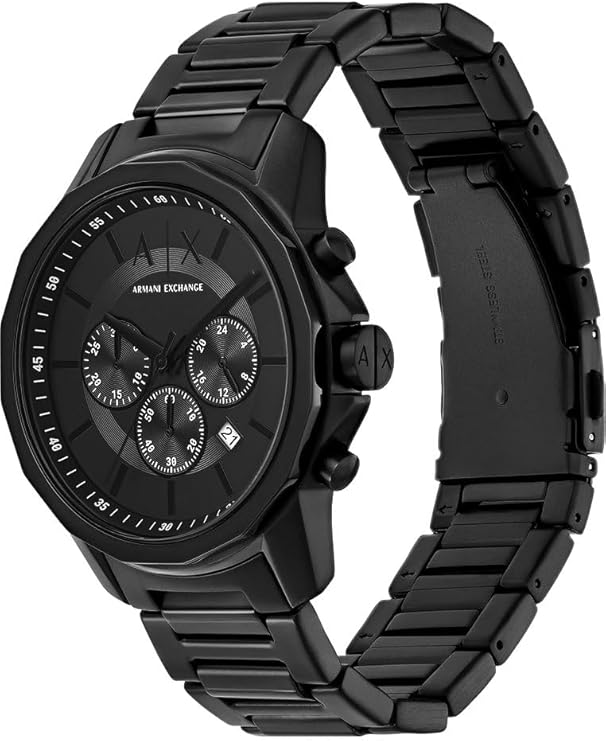 Armani Exchange Watch for Men, Automatic Movement and 46mm Case Size with Stainless Steel, Leather or Silicone Strap thumbnail 4