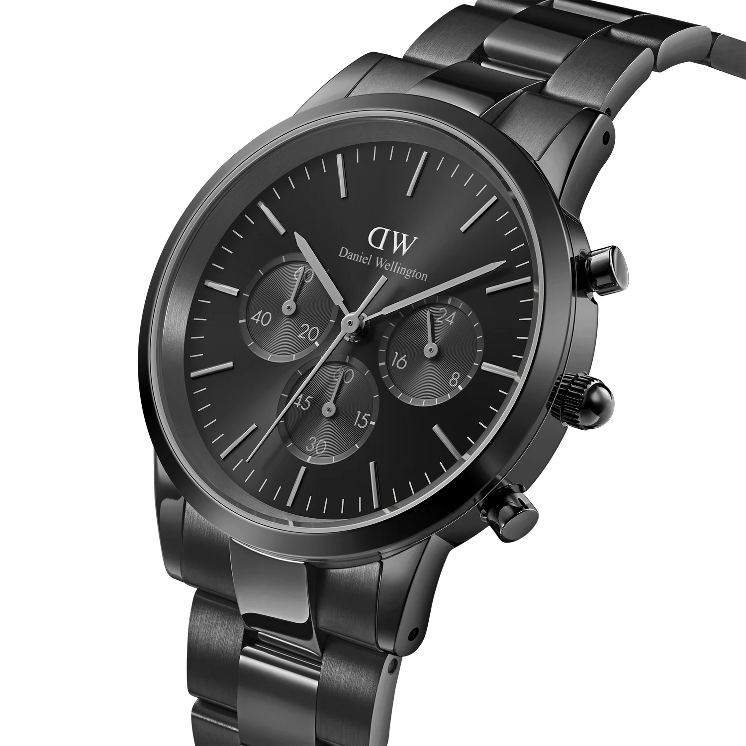 Daniel Wellington - Iconic Chronograph Watch Link Onyx B - Black thumbnail 3