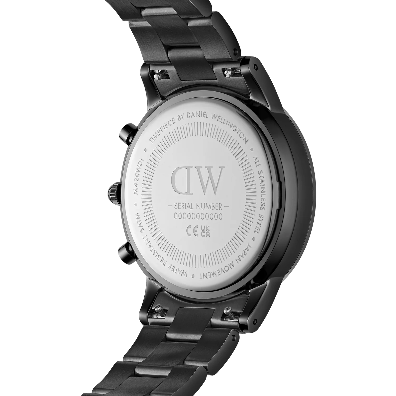 Daniel Wellington - Iconic Chronograph Watch Link Onyx B - Black thumbnail 4