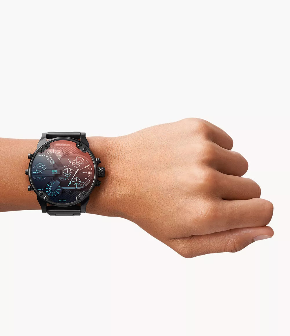 Diesel Men's Mr. Daddy 2.0 Chronograph Black Stainless Steel Watch Alternate