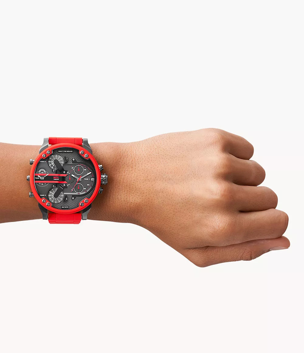 Diesel Men's Mr. Daddy 2.0 Chronograph Red Stainless Steel Watch Alternate