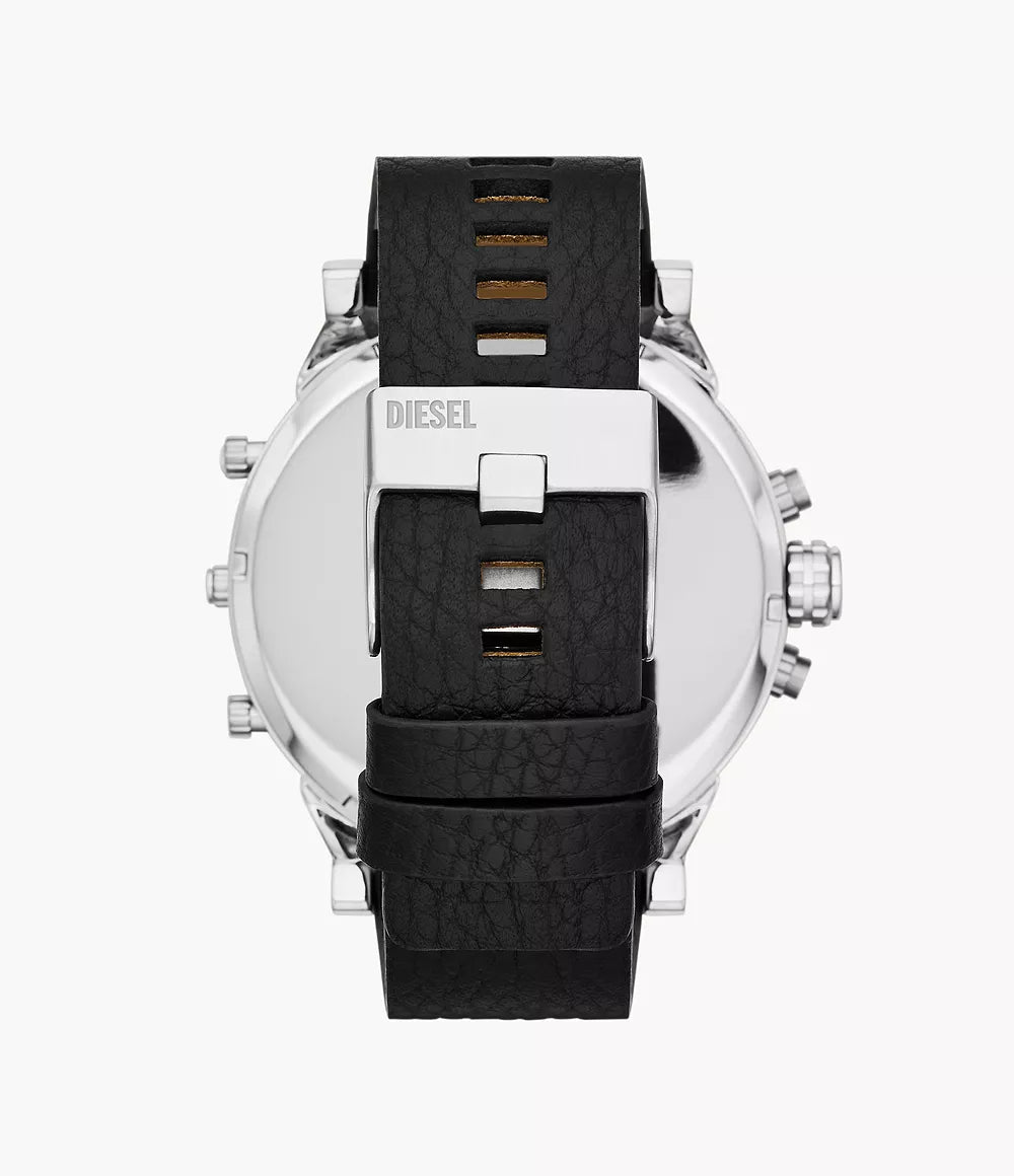Diesel Men's Mr. Daddy 2.0 Multifunction Black Leather Watch thumbnail 4