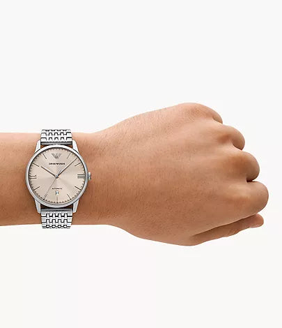 Emporio Armani Automatic Stainless Steel Watch Alternate