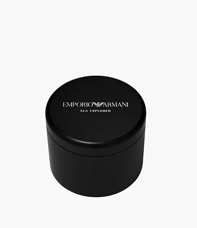 Emporio Armani Sea Explorer Automatic Black Silicone Watch thumbnail 6