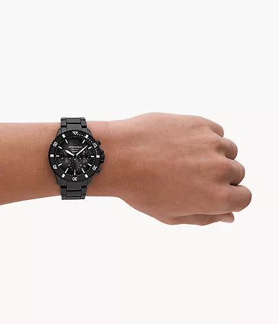 Emporio Armani World Explorer Chronograph Black Ceramic Watch Alternate