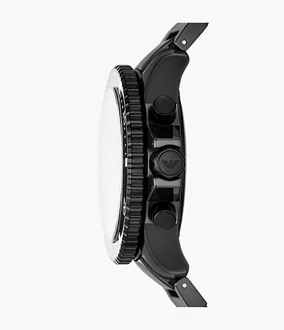Emporio Armani World Explorer Chronograph Black Ceramic Watch thumbnail 4